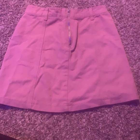 pink zip up skirt - Picture 2 of 2